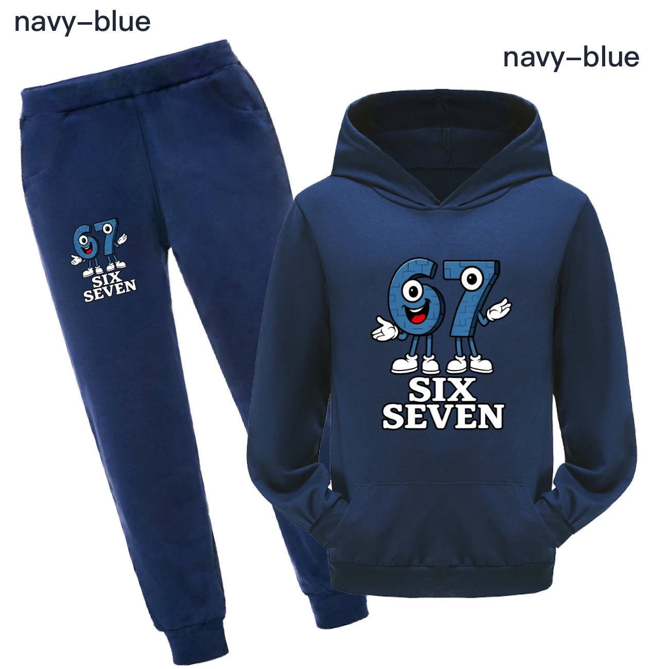 Graphic Hoodie & Jogger Set — 5196 A, Style 17 · Set · Royal Blue