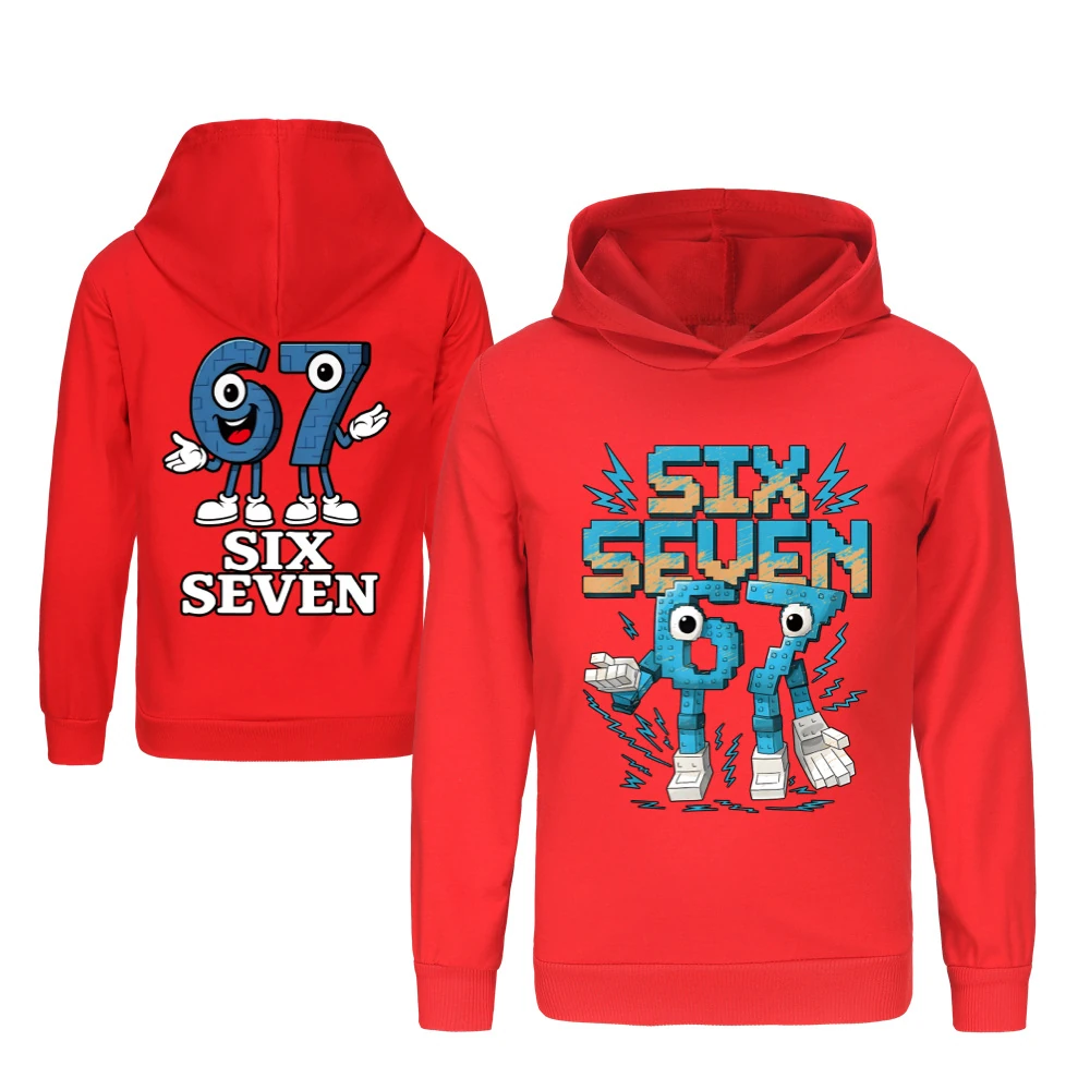 Two-Sided Graphic Sweatshirt Set — 5196, Style 03 · Red