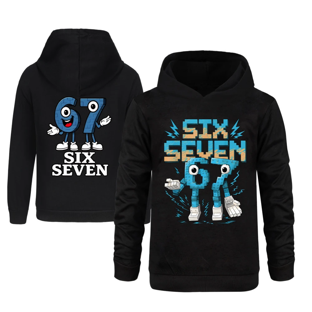 Two-Sided Graphic Sweatshirt Set — 5196, Style 04 · Black