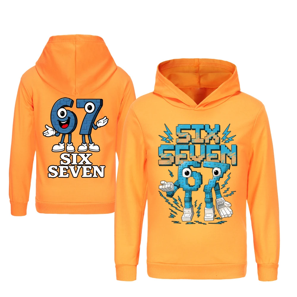 Two-Sided Graphic Sweatshirt Set — 5196, Style 08 · Orange