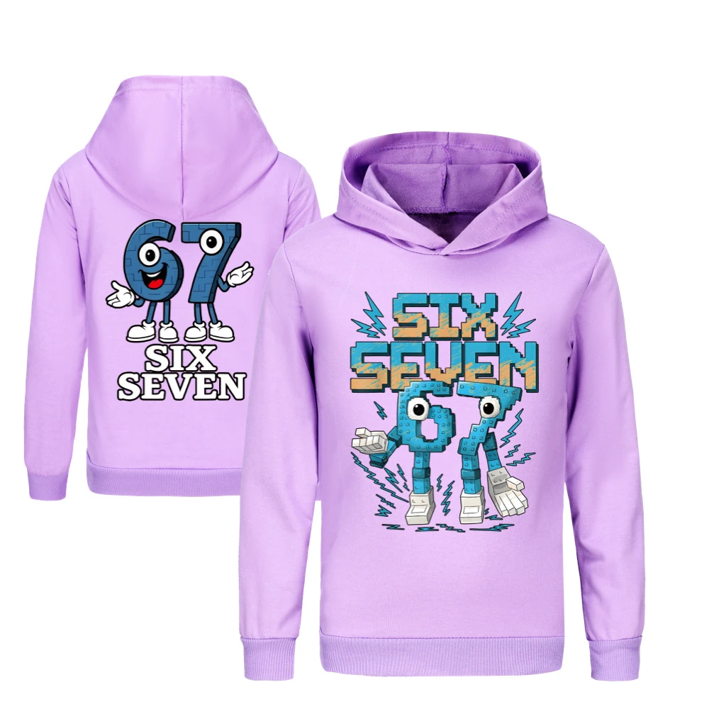Two-Sided Graphic Sweatshirt Set — 5196, Style 10 · Purple