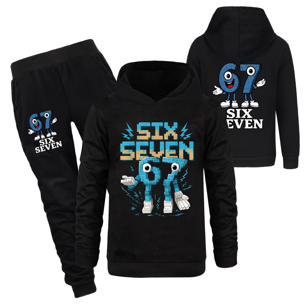 Two-Sided Graphic Sweatshirt Set — 5196, Style 14 · Set · Black