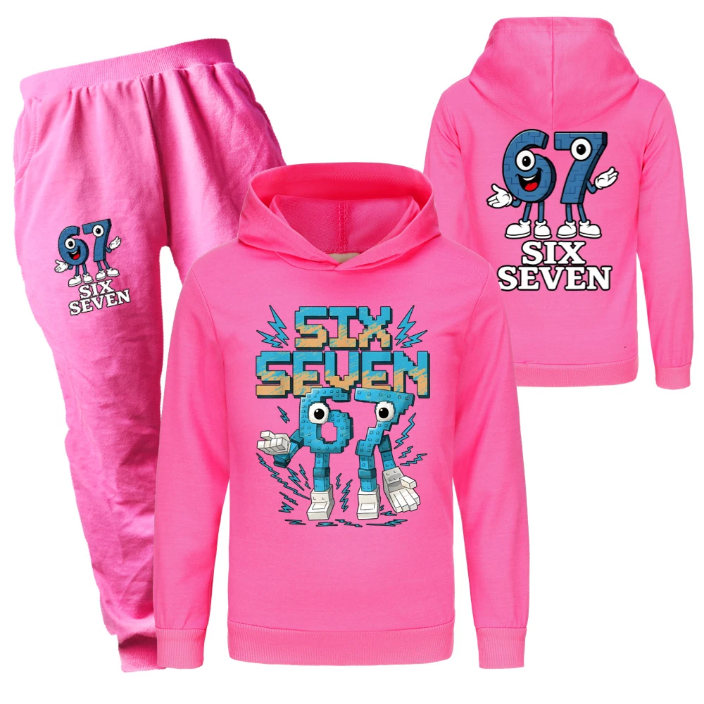 Two-Sided Graphic Sweatshirt Set — 5196, Style 18 · Set · Rose