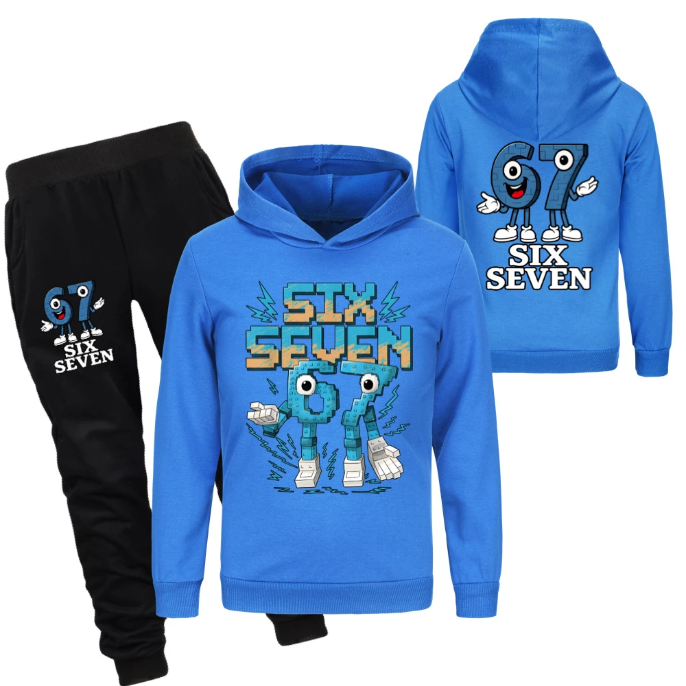 Two-Sided Graphic Sweatshirt Set — 5196, Style 22 · Set · Deep Blue