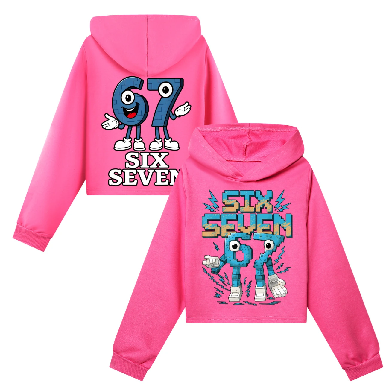Two-Sided Graphic Sweatshirt Set — 5196, Style 39 · Rose