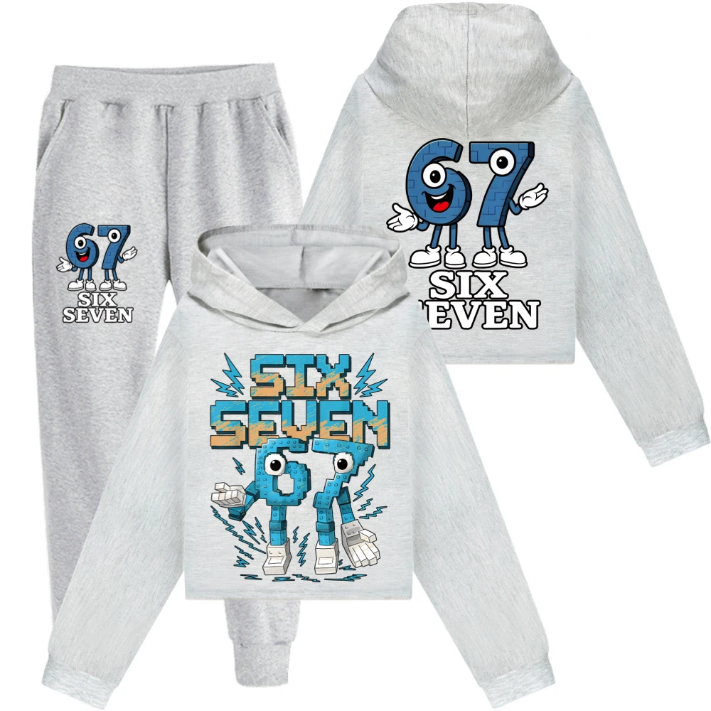 Two-Sided Graphic Sweatshirt Set — 5196, Style 40 · Set · Grey