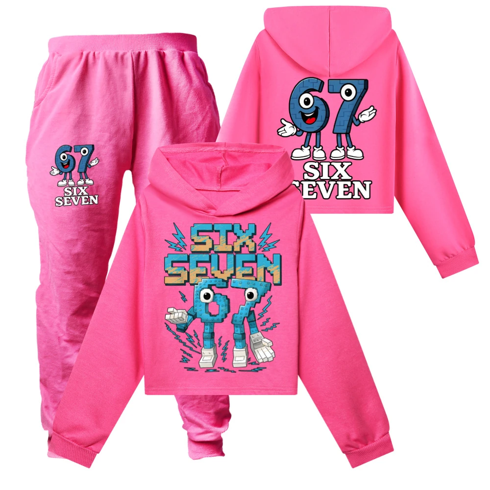 Two-Sided Graphic Sweatshirt Set — 5196, Style 43 · Set · Rose