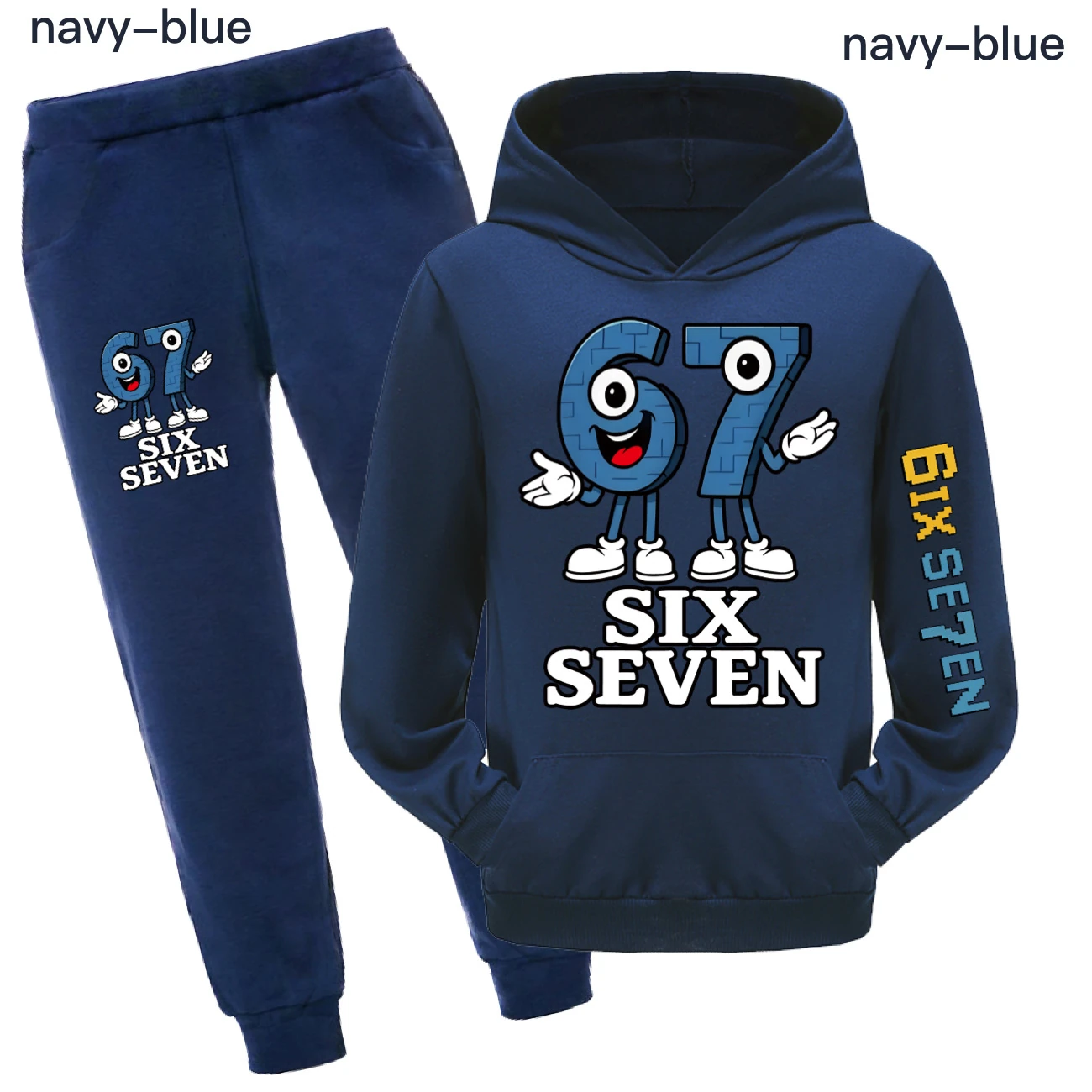 Graphic Hoodie Active Set — 5196, Style 17 · Set · Royal Blue