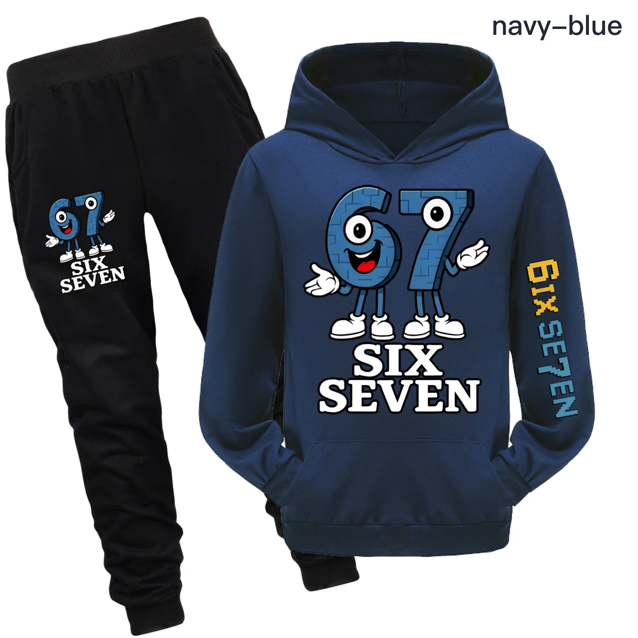 Graphic Hoodie Active Set — 5196, Style 24 · Set · Navy