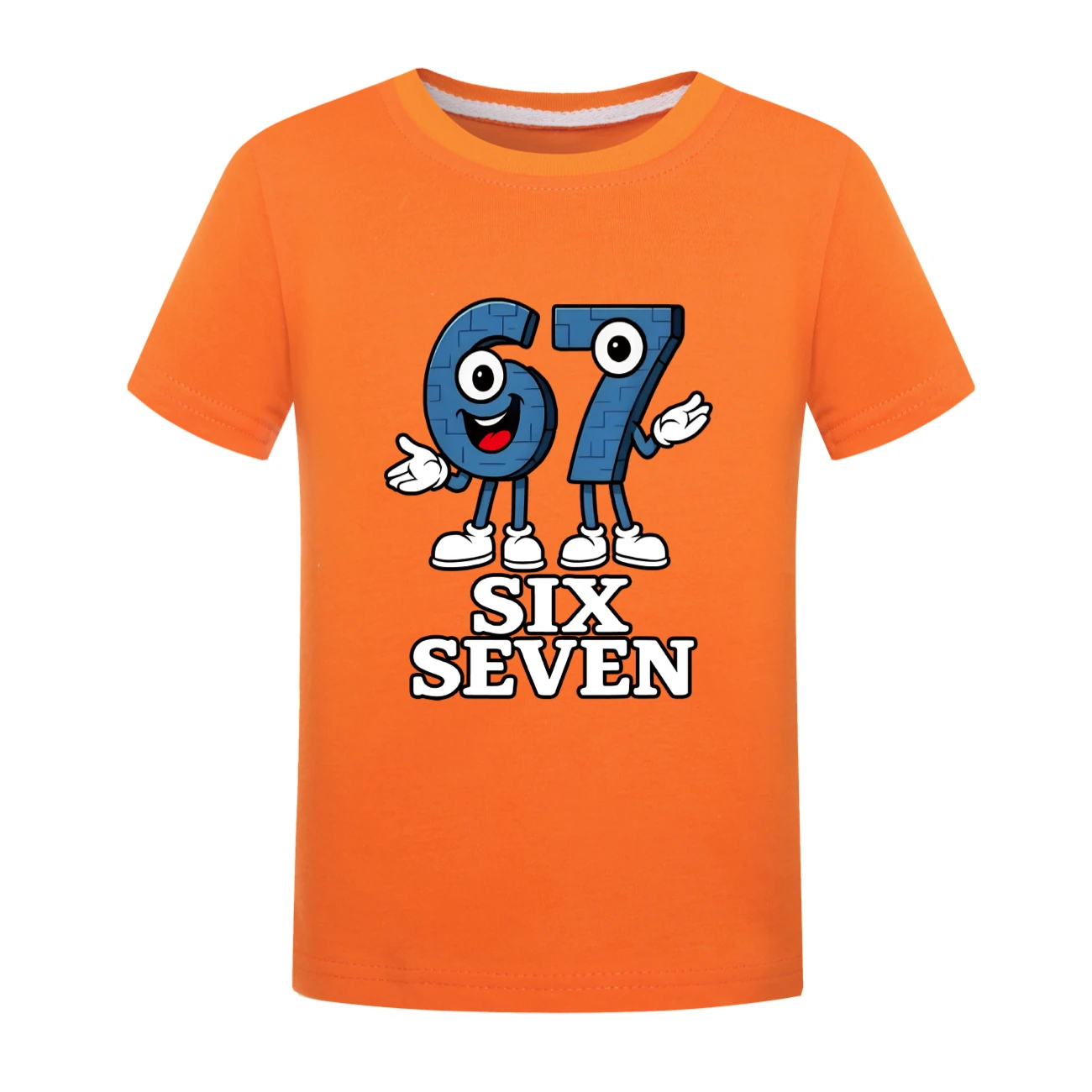 Graphic Tee & Jogger Collection — 5196, Style 13 · Orange