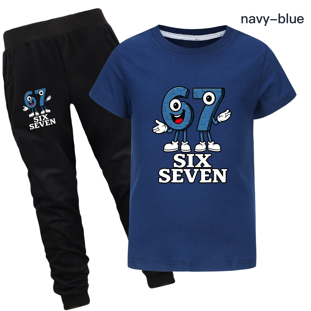 Graphic Tee & Jogger Collection — 5196, Style 16 · Set · Royal Blue