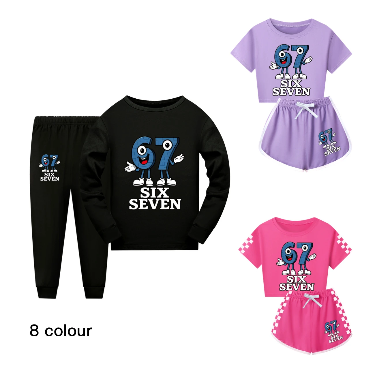 Family Mixed-Sleeve Lounge Set — 5196, clean product view