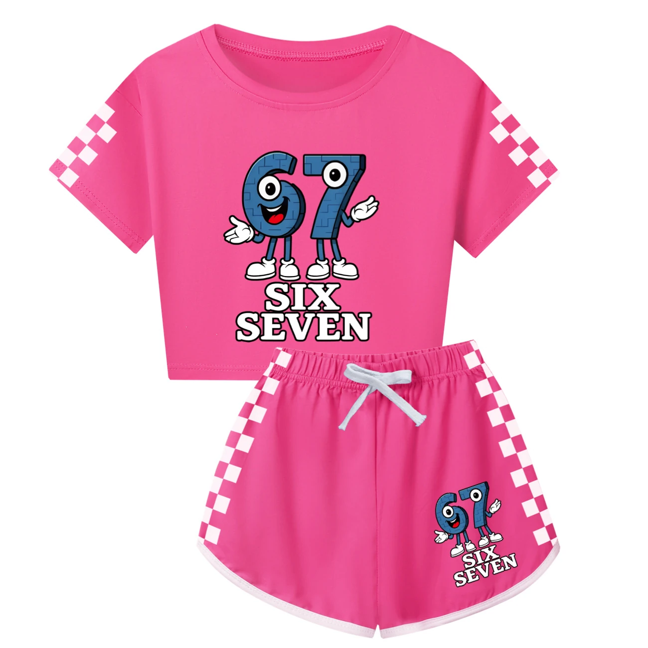Family Mixed-Sleeve Lounge Set — 5196, Style 03 · Rose
