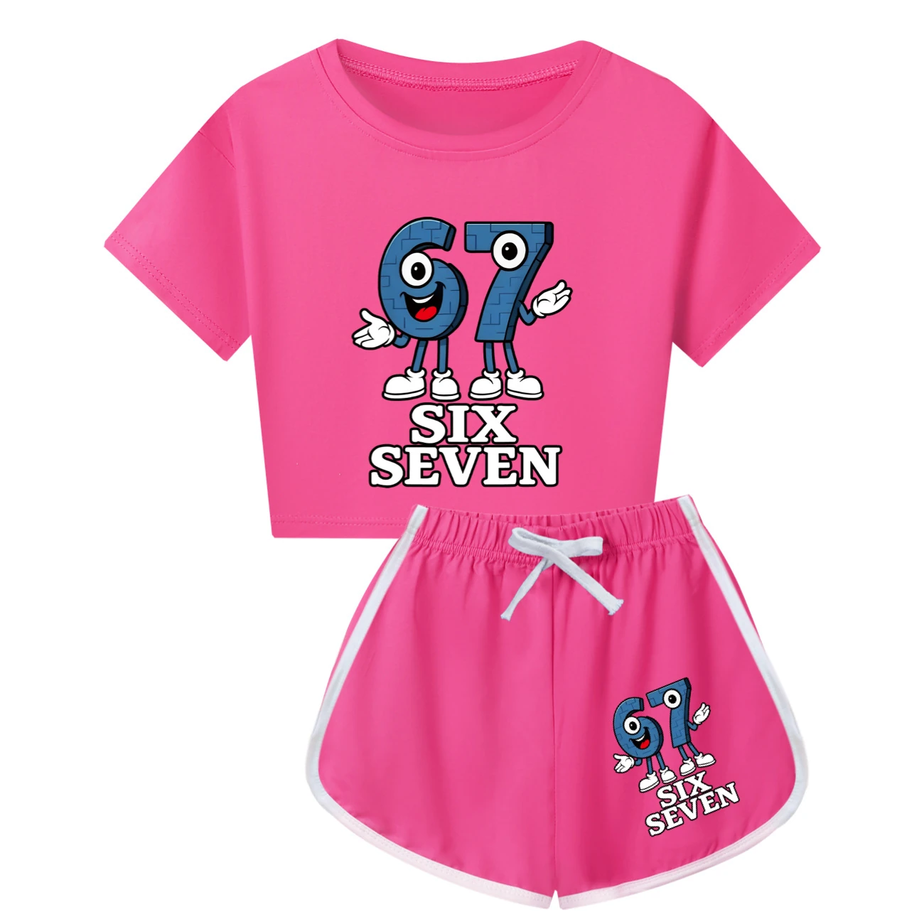 Family Mixed-Sleeve Lounge Set — 5196, Style 18 · Rose