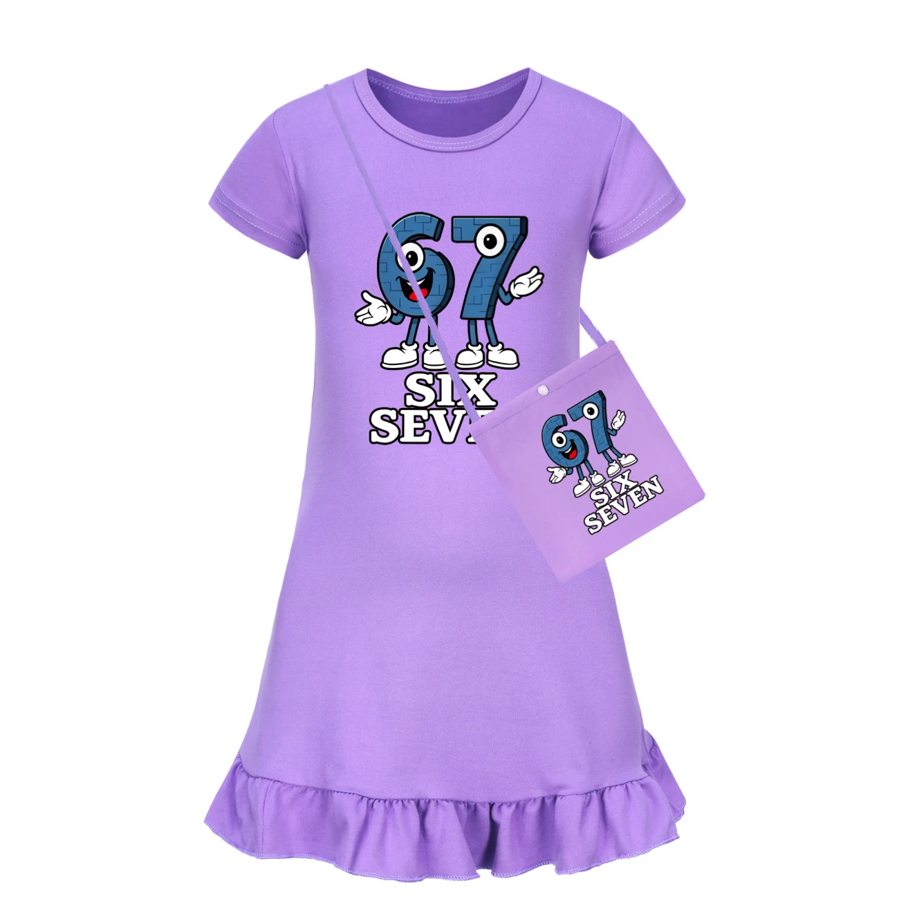Ruffle-Sleeve Lounge Dress — 5196, clean product view