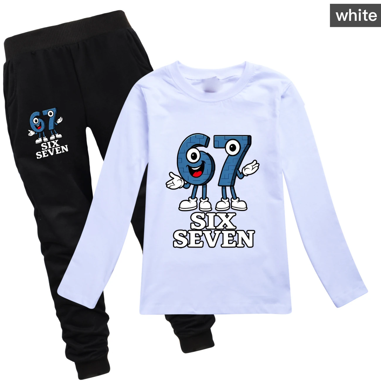Long-Sleeve Tee Play Set — 5196, Style 16 · White
