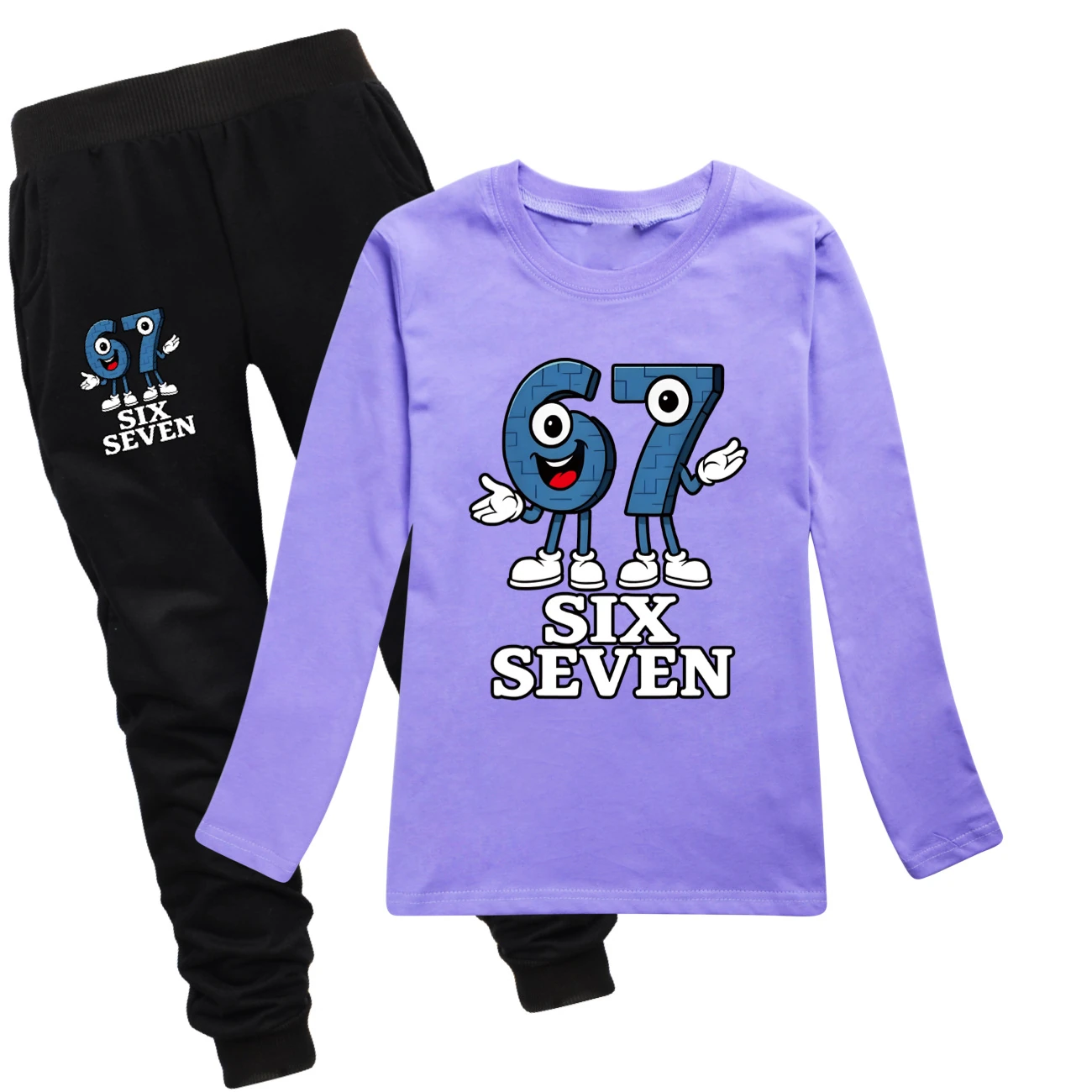 Long-Sleeve Tee Play Set — 5196, Style 19 · Purple