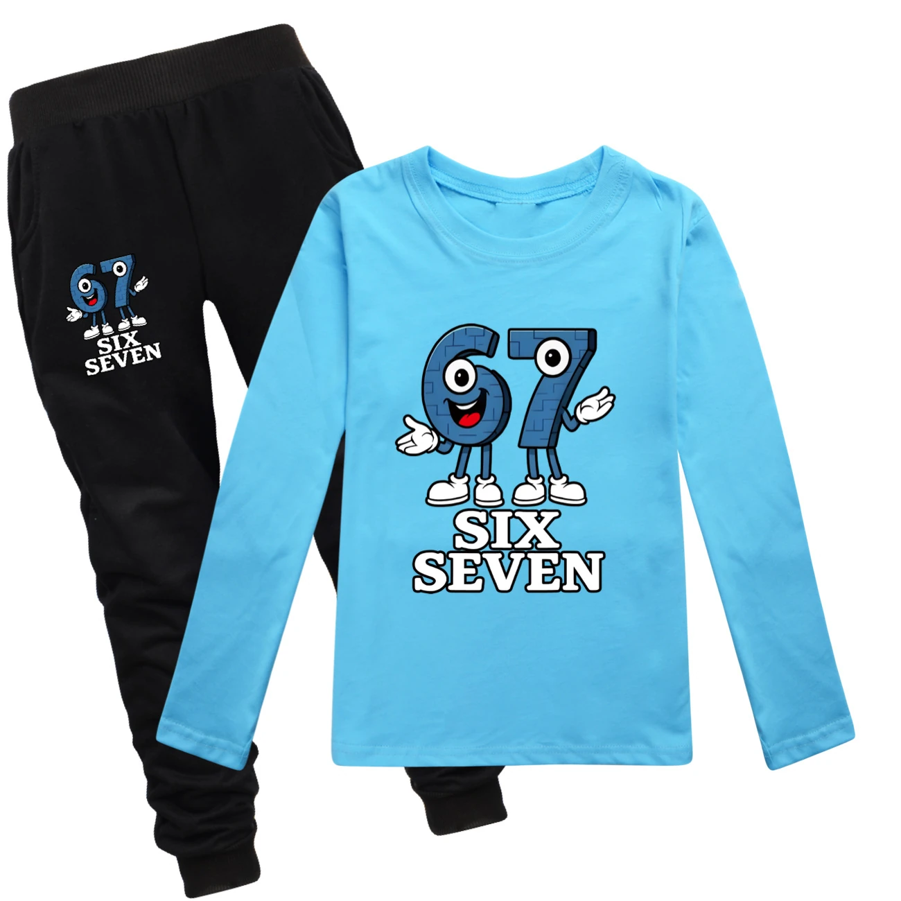 Long-Sleeve Tee Play Set — 5196, Style 23 · Light Blue