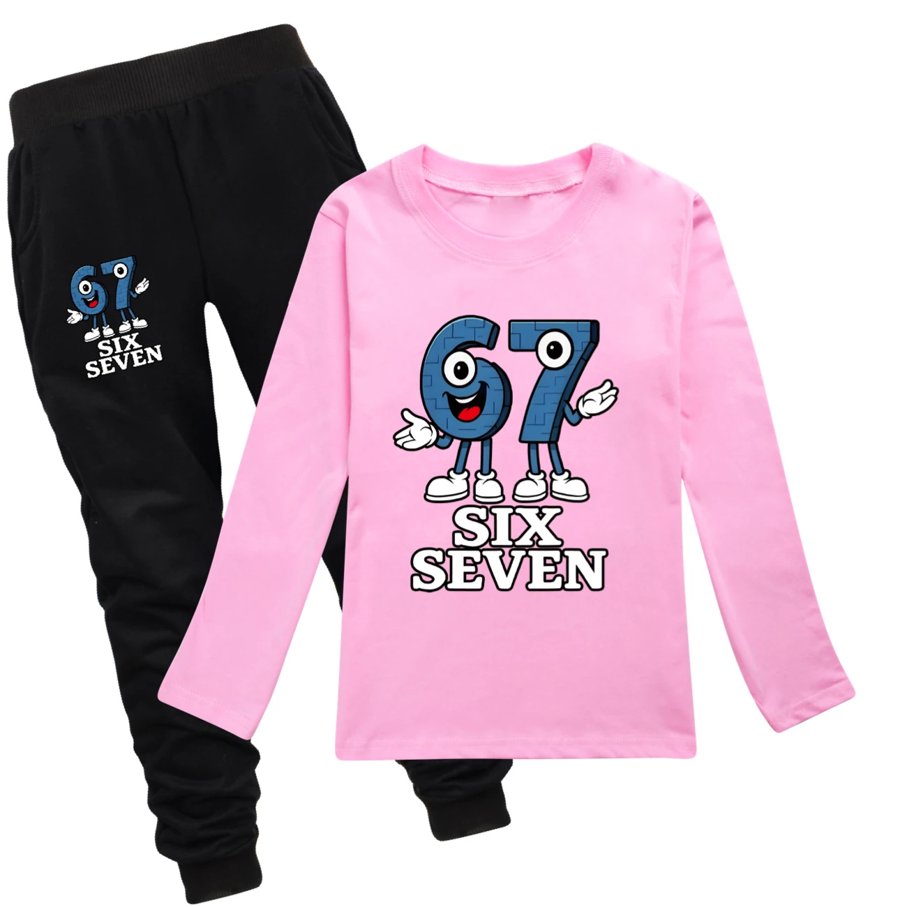Long-Sleeve Tee Play Set — 5196, Style 25 · Pink
