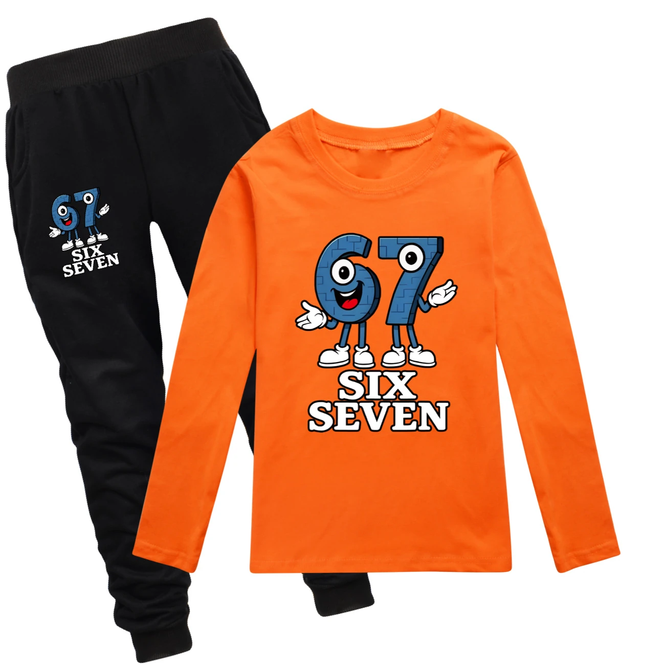 Long-Sleeve Tee Play Set — 5196, Style 27 · Orange