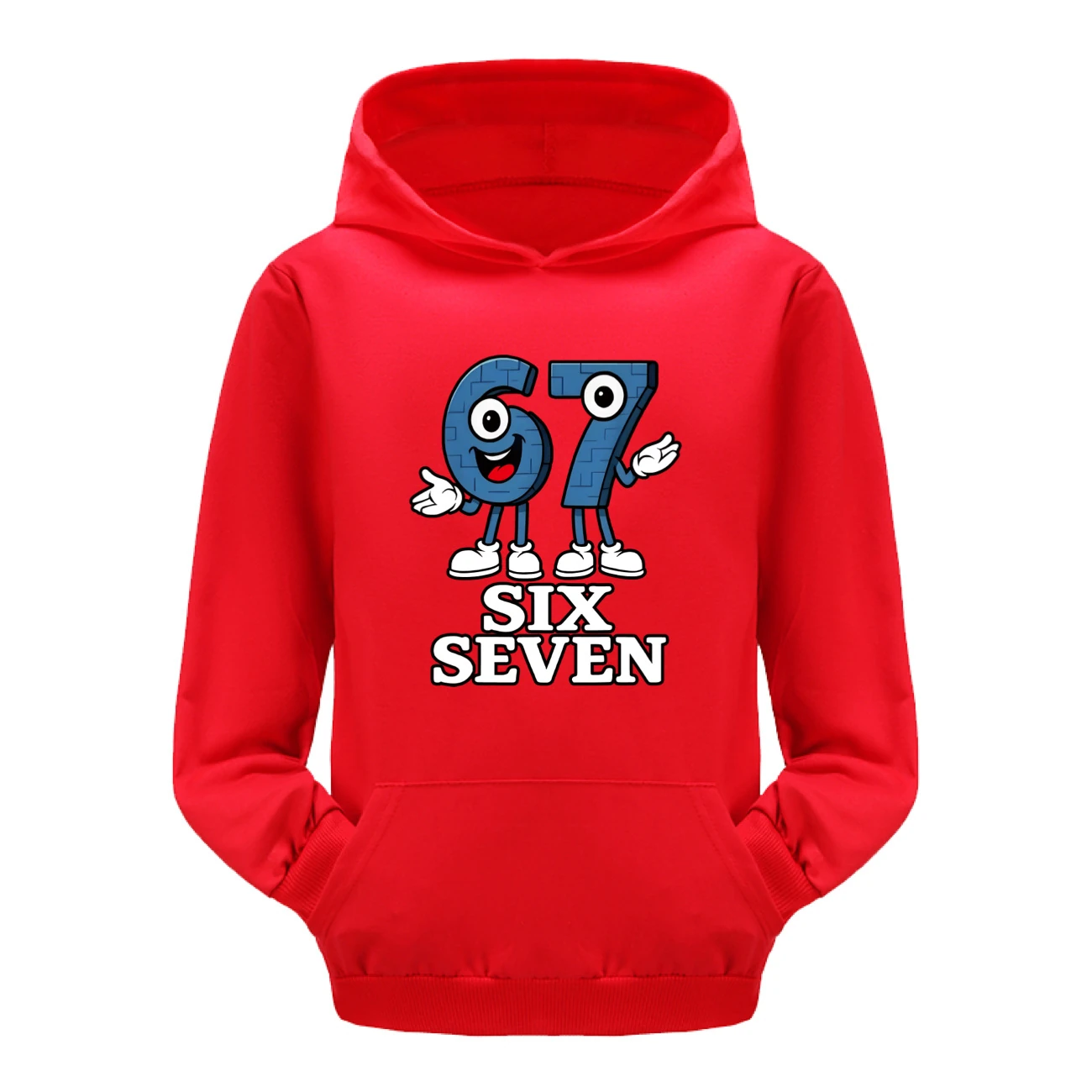 Graphic Hoodie & Jogger Set — 5196 B, Style 04 · Red