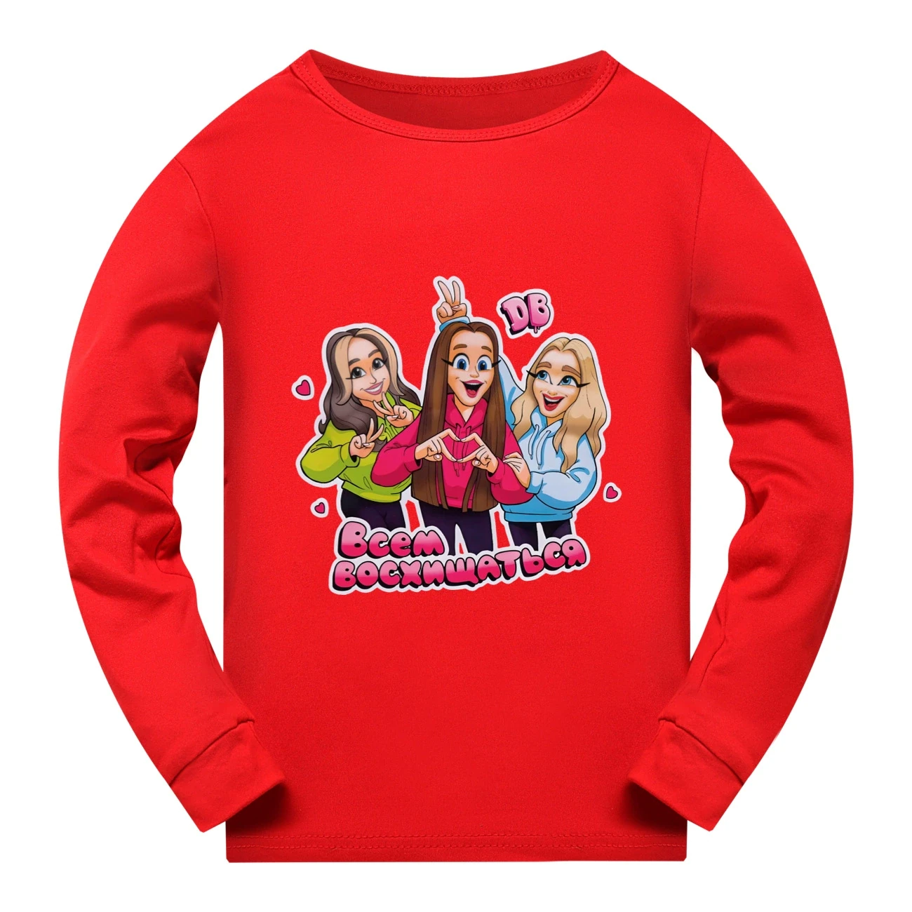 Everyday Long & Short Sleeve Tee — 5639 Edition, Style 06 · Long Sleeve · Red