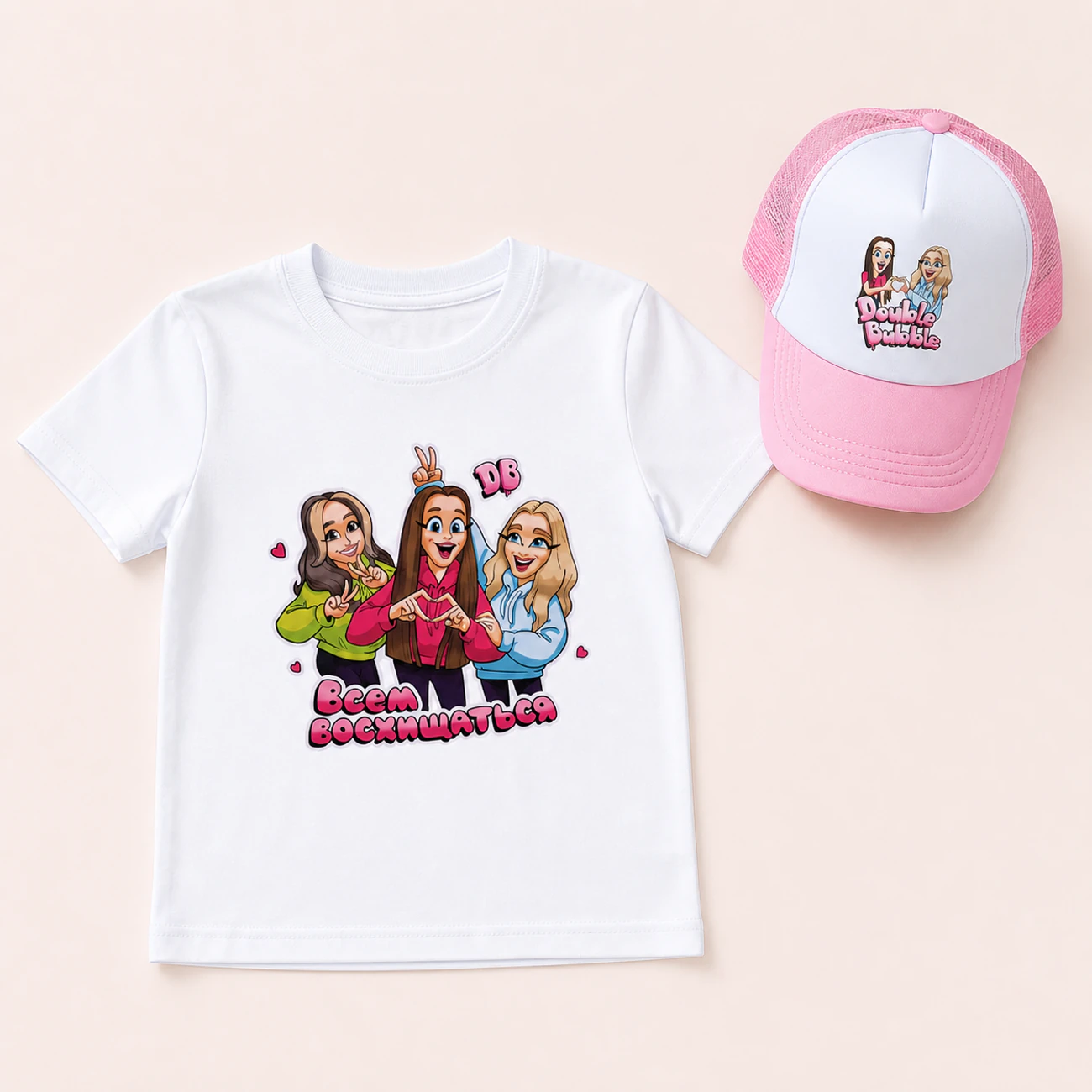 Graphic Tee & Sun Hat Set — 5639 Edition, clean product view