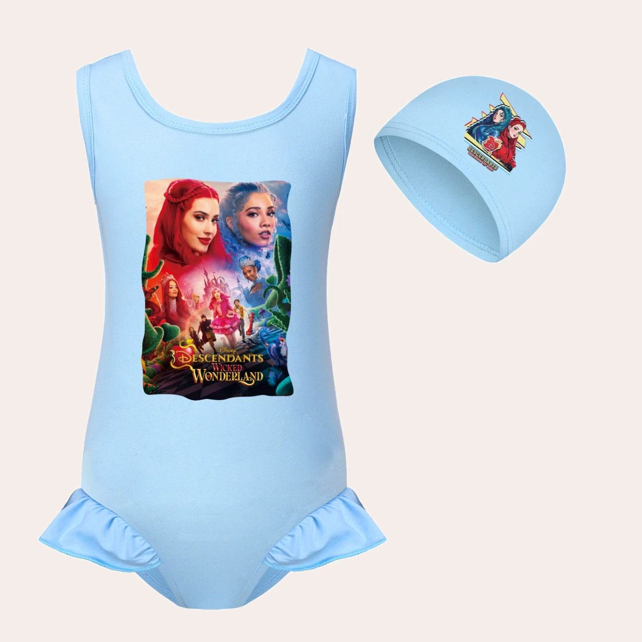 Girls’ Swimsuit & Cap Set — 5795 Edition product view