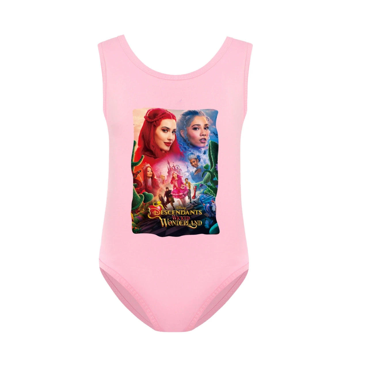 Girls’ Swimsuit & Cap Set — 5795 Edition, Style 25 · Pink