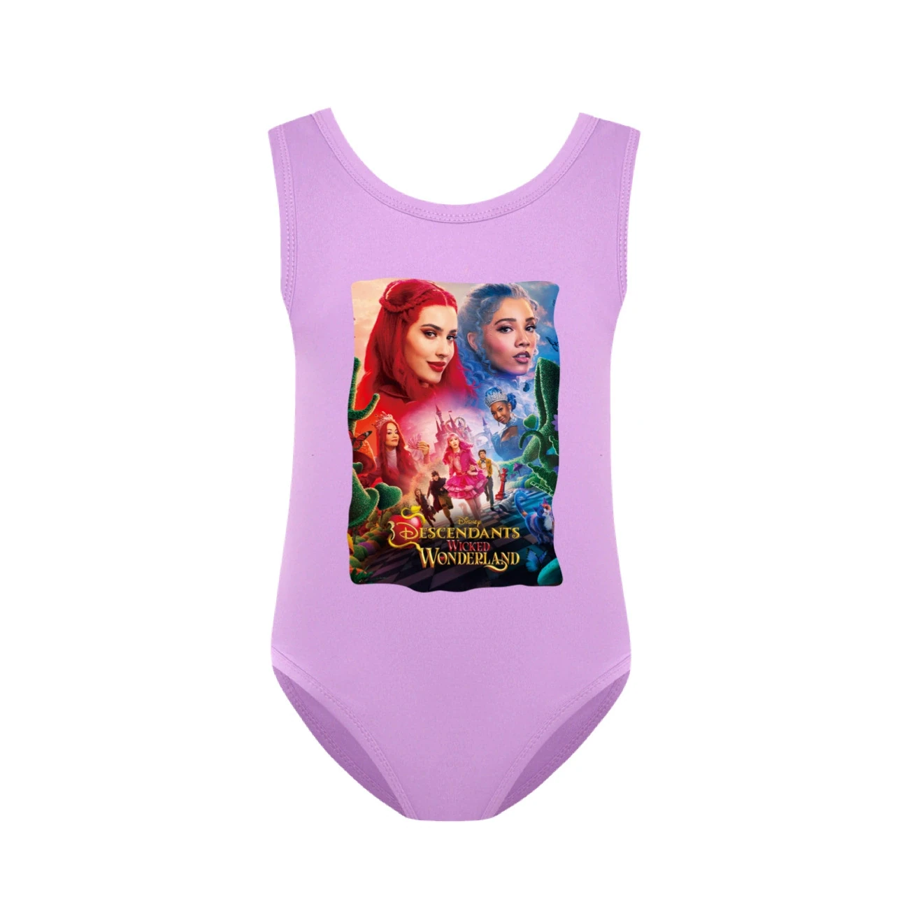 Girls’ Swimsuit & Cap Set — 5795 Edition, Style 28 · Purple