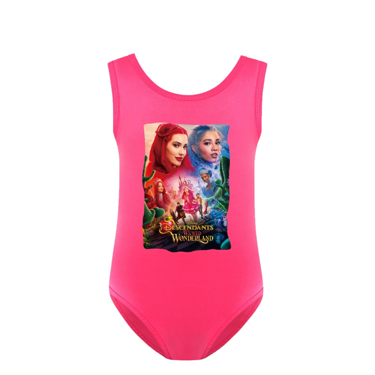 Girls’ Swimsuit & Cap Set — 5795 Edition, Style 32 · Rose