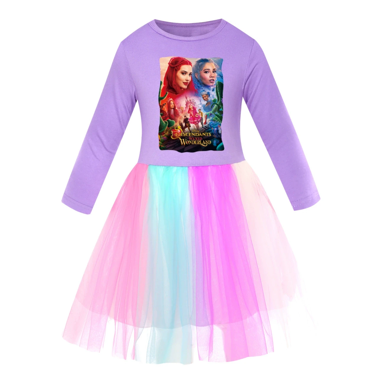 Rainbow Tulle Twirl Dress — 5795 Edition, Style 01 · Long Tulle · Purple