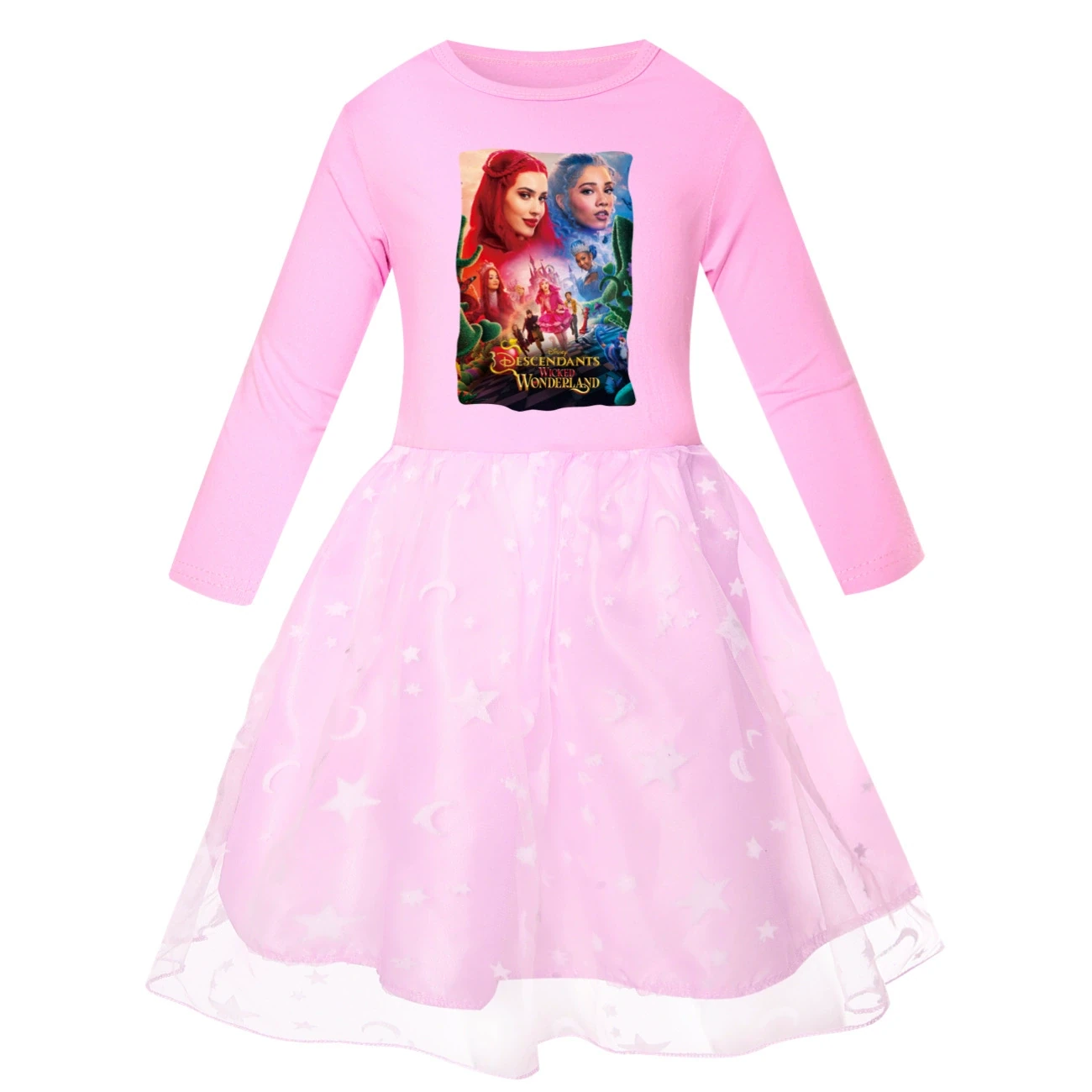 Rainbow Tulle Twirl Dress — 5795 Edition, Style 04 · Star Tulle · Pink