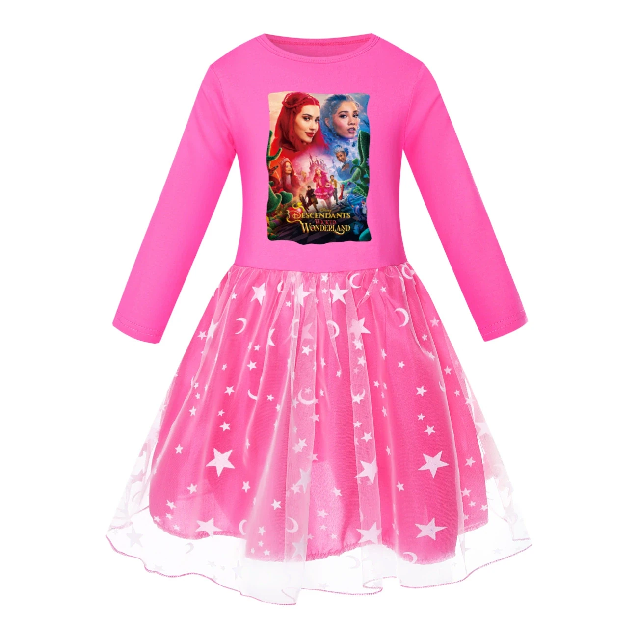Rainbow Tulle Twirl Dress — 5795 Edition, Style 05 · Star Tulle · Rose
