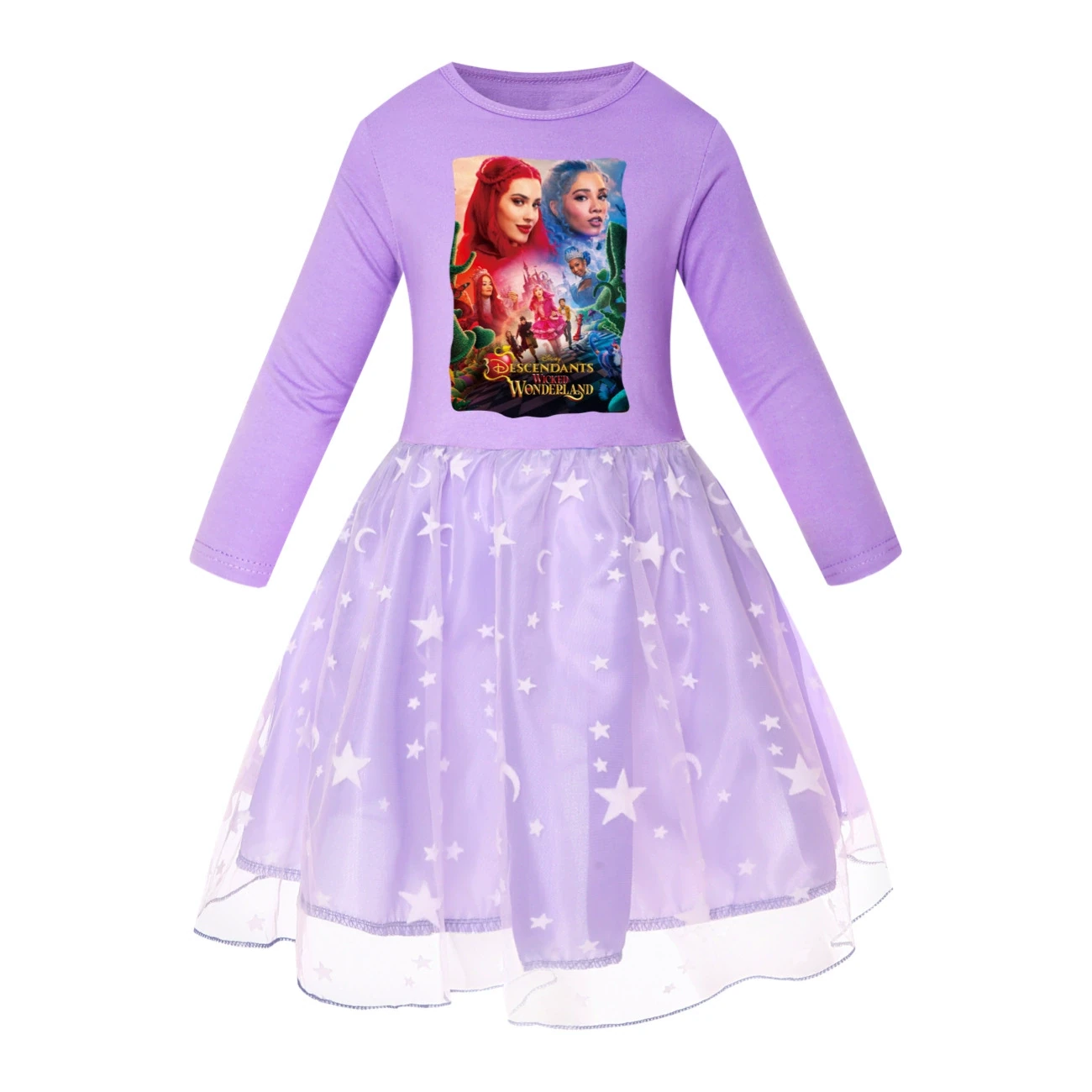 Rainbow Tulle Twirl Dress — 5795 Edition, Style 06 · Star Tulle · Purple
