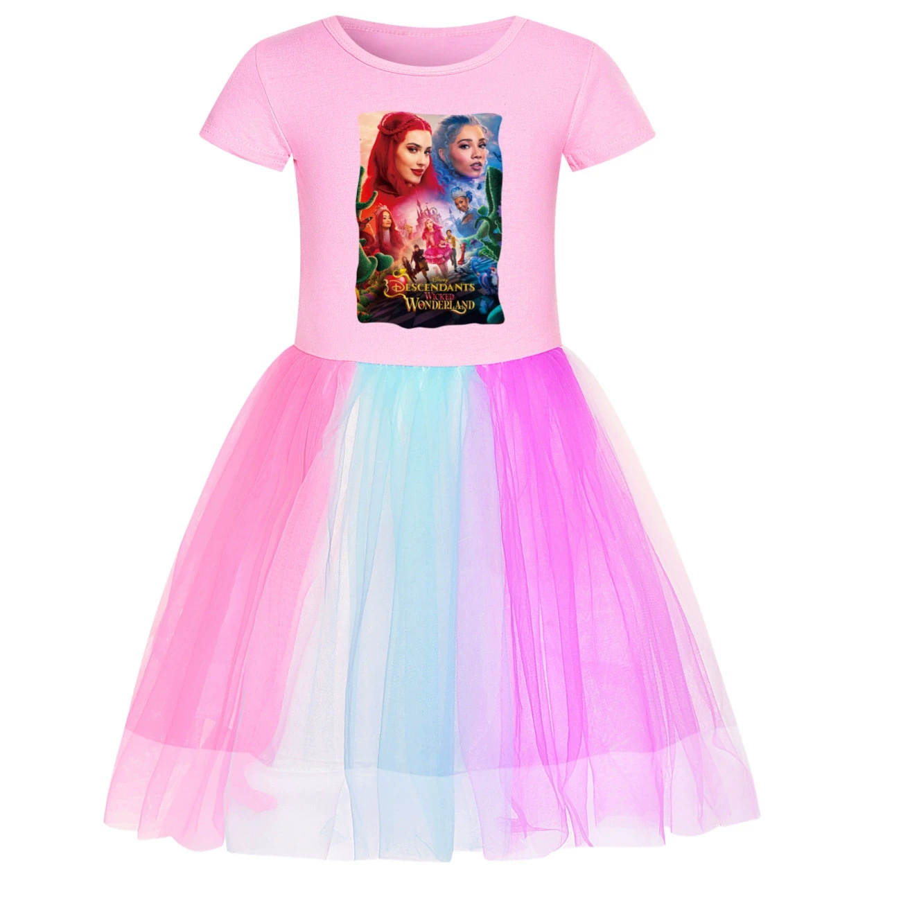 Rainbow Tulle Twirl Dress — 5795 Edition, Style 16 · Short Tulle · Pink