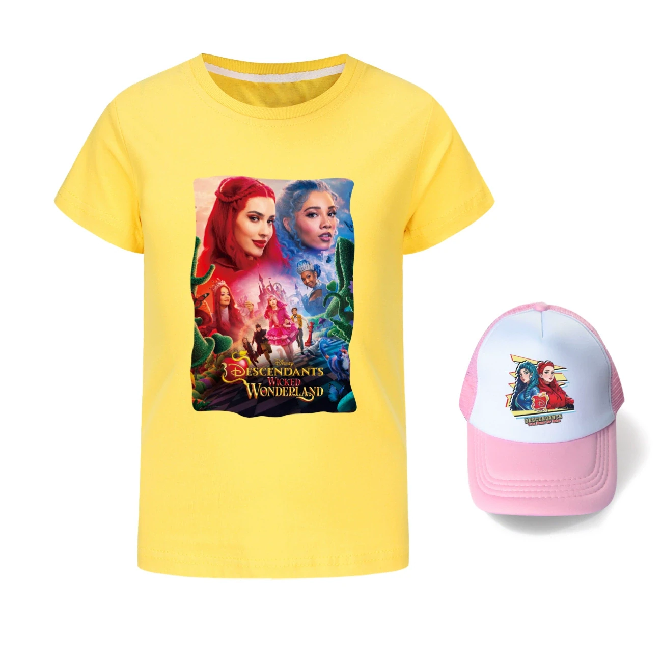 Graphic Tee & Sun Hat Set — 5795 Edition, Style 02 · Yellow