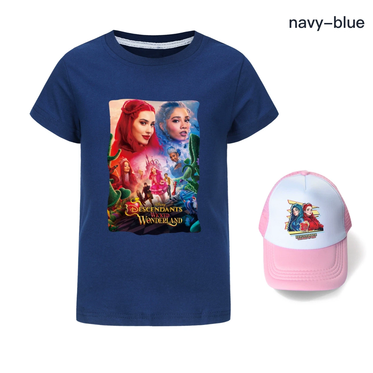 Graphic Tee & Sun Hat Set — 5795 Edition, Style 09 · Navy