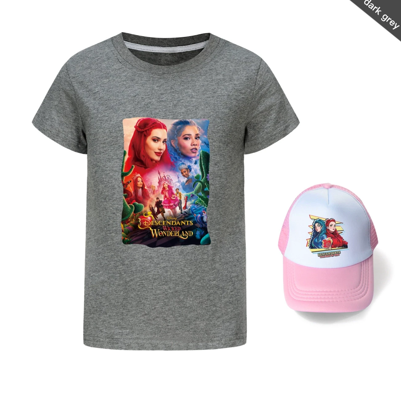 Graphic Tee & Sun Hat Set — 5795 Edition, Style 14 · Dark Grey