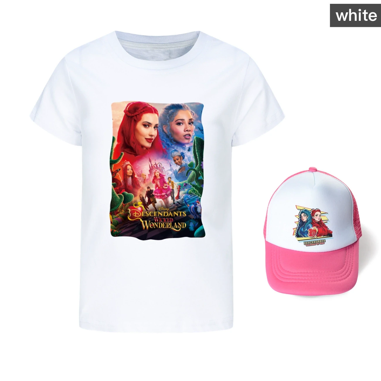 Graphic Tee & Sun Hat Set — 5795 Edition, Style 15 · White