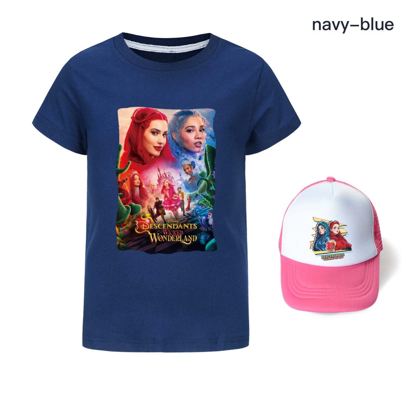 Graphic Tee & Sun Hat Set — 5795 Edition, Style 23 · Navy
