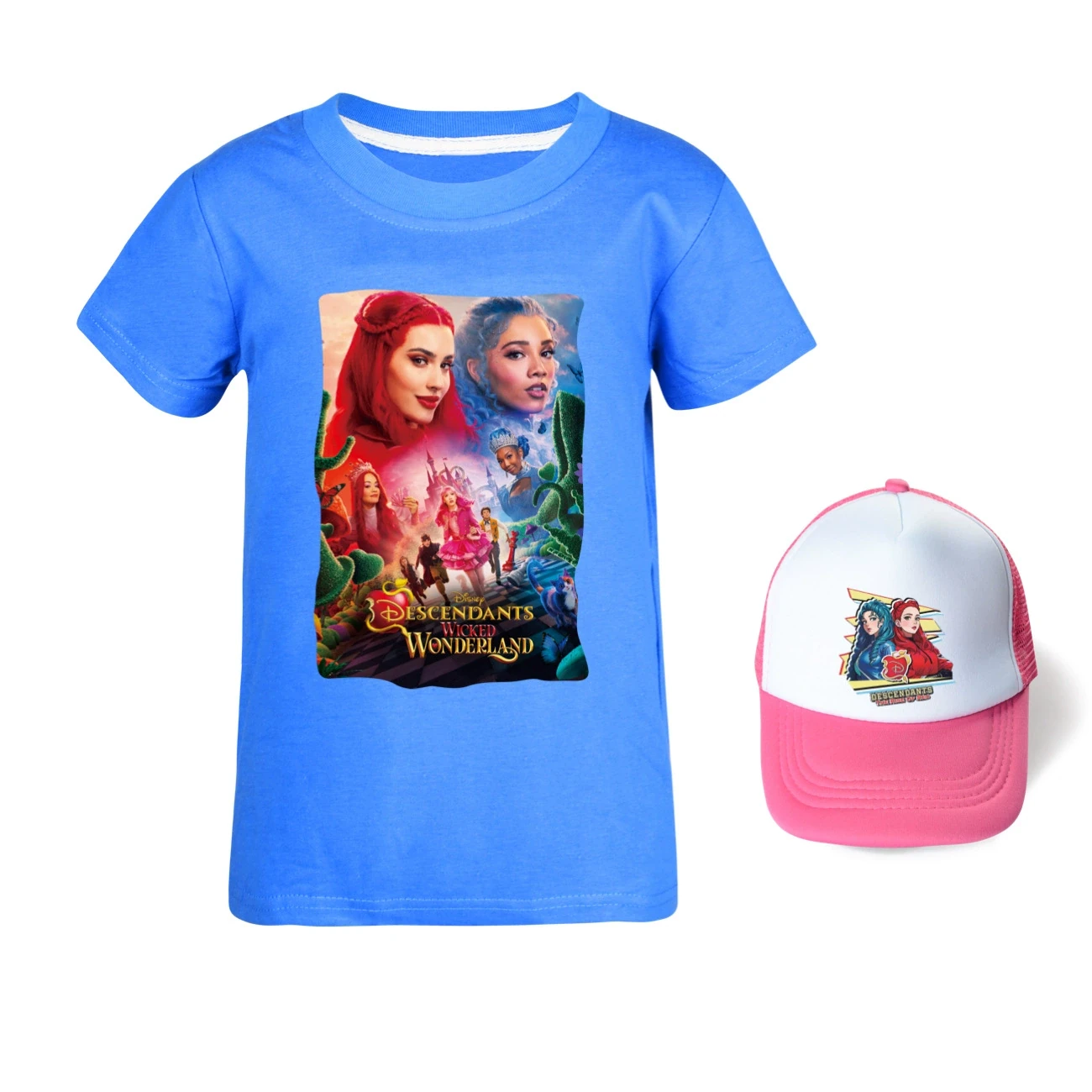 Graphic Tee & Sun Hat Set — 5795 Edition, Style 24 · Deep Blue