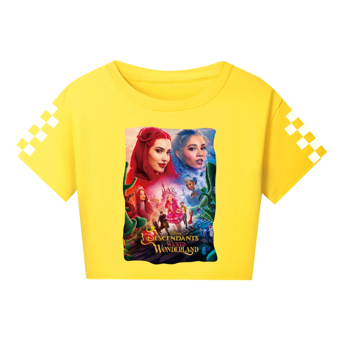 Wonderland Graphic Long & Short Sleeve Tee, Style 17 · Yellow