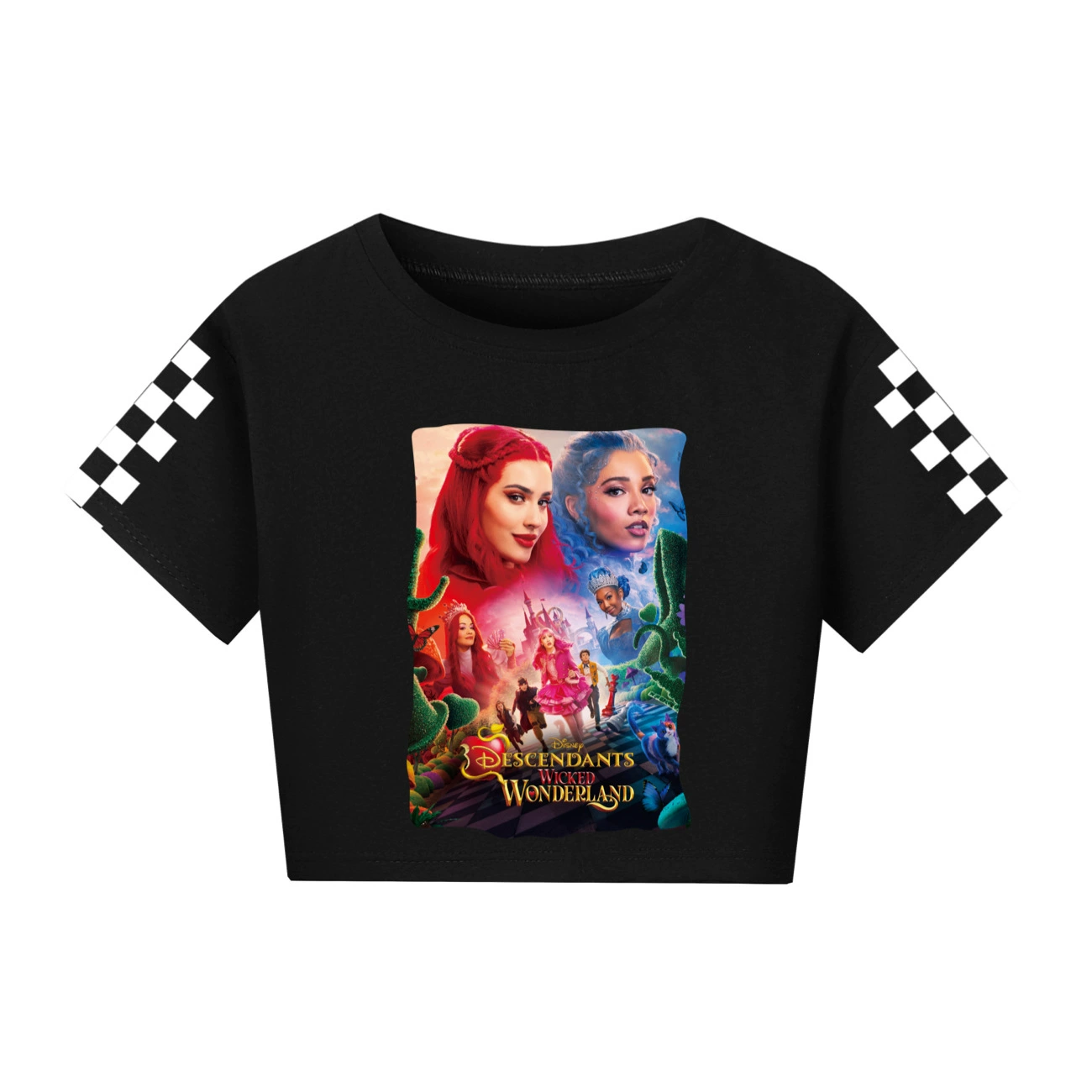 Wonderland Graphic Long & Short Sleeve Tee, Style 19 · Black