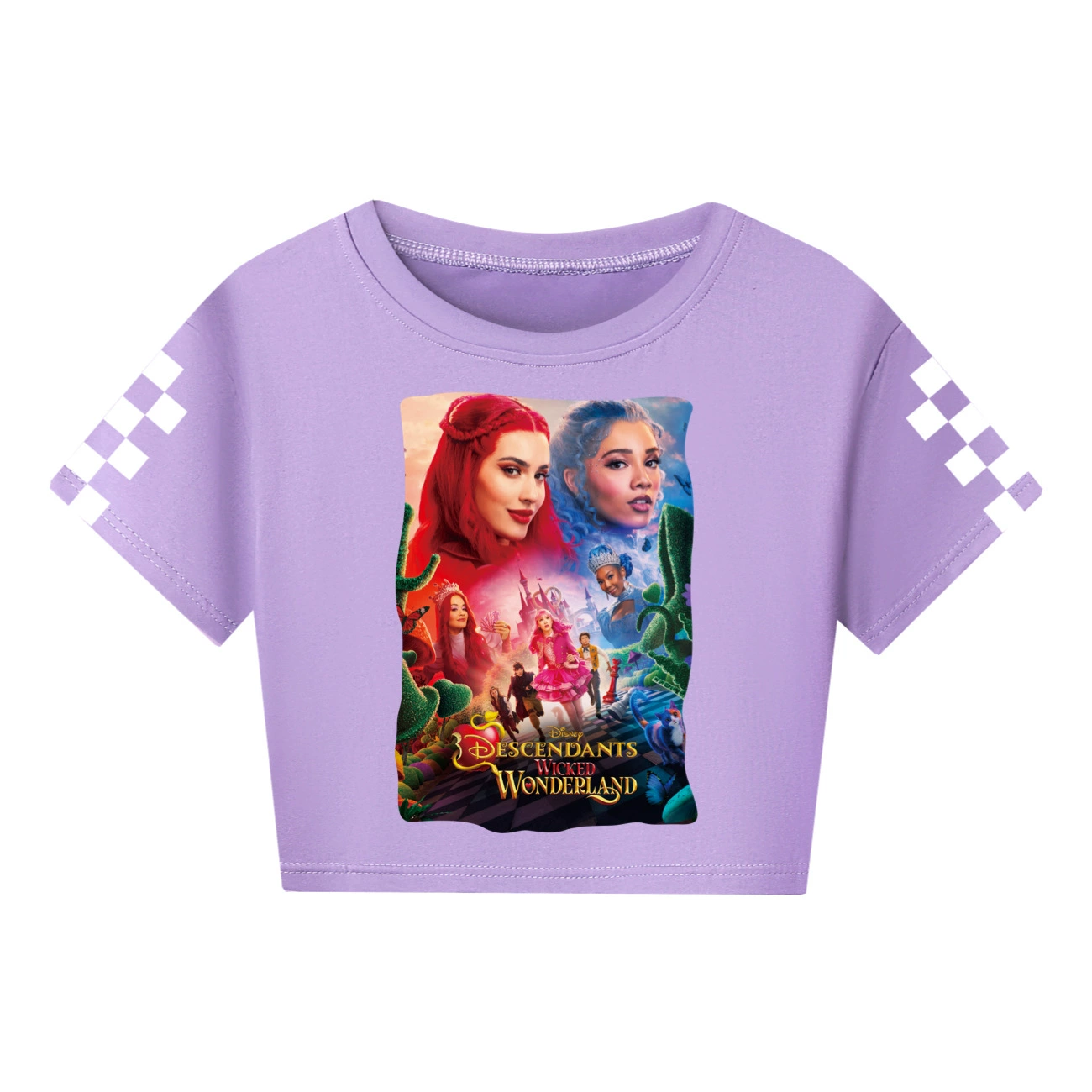 Wonderland Graphic Long & Short Sleeve Tee, Style 20 · Purple