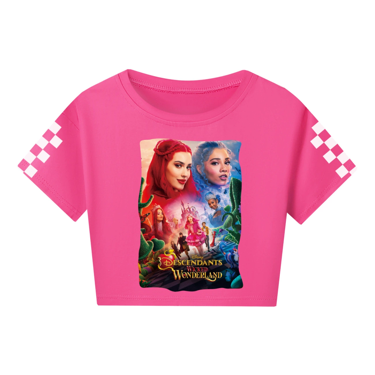 Wonderland Graphic Long & Short Sleeve Tee, Style 21 · Rose