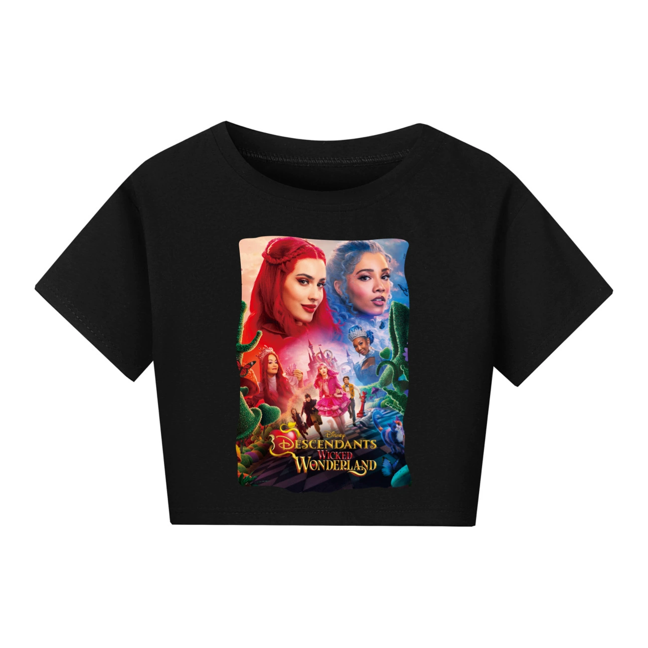 Wonderland Graphic Long & Short Sleeve Tee, Style 27 · Black