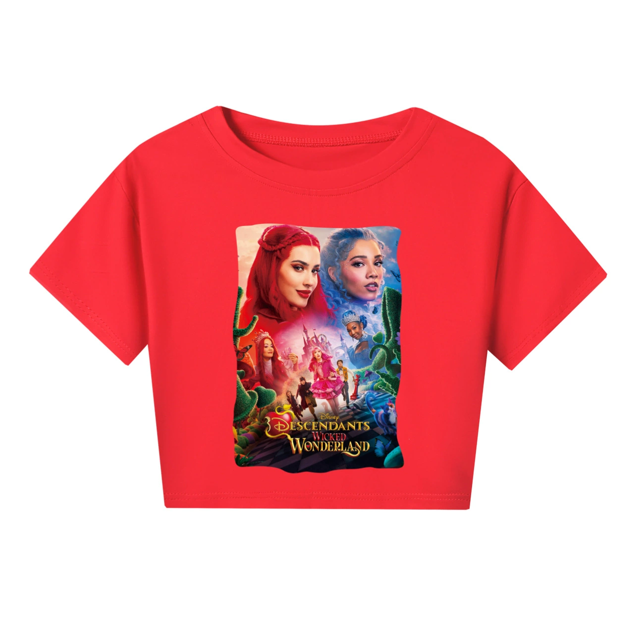 Wonderland Graphic Long & Short Sleeve Tee, Style 31 · Red