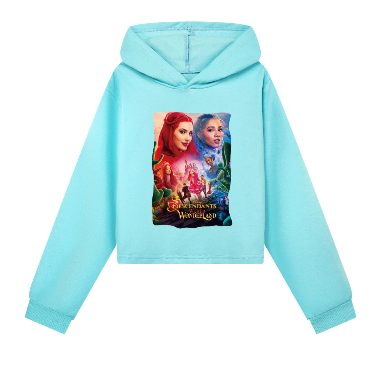 Cropped Hoodie Set — 5795 Edition, Style 04 · Sky Blue