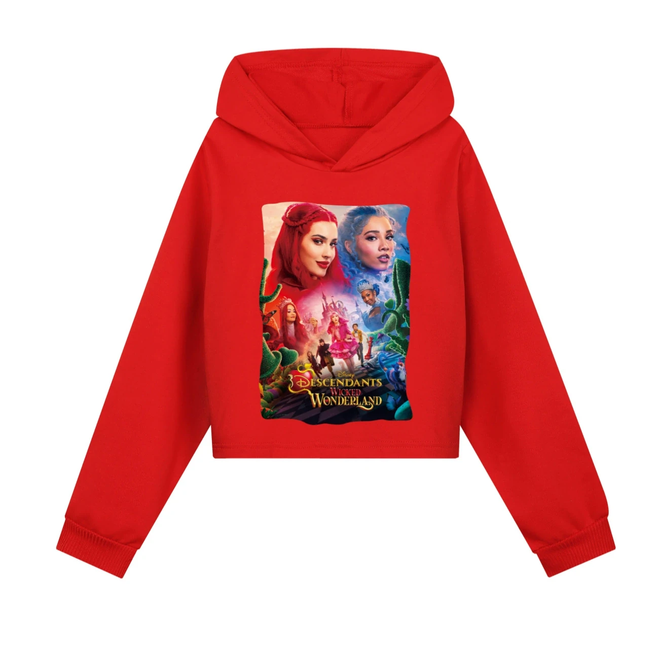 Cropped Hoodie Set — 5795 Edition, Style 05 · Red